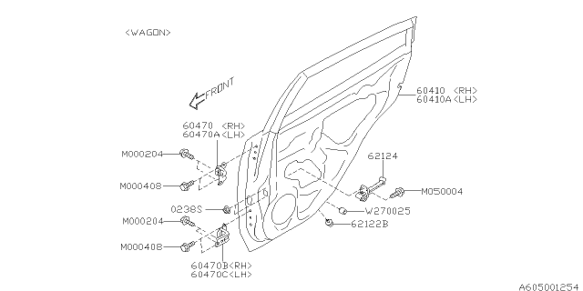 2018 Subaru Impreza Front Door Panel & Rear Or Slide Door Panel Diagram 4