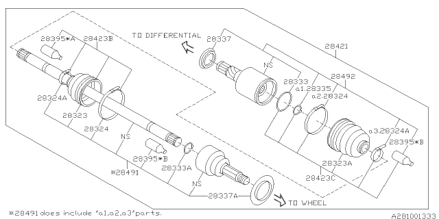 2020 Subaru Impreza Rear Axle Diagram 1