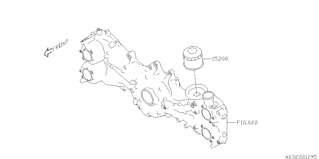 2019 Subaru Impreza Oil Pump & Filter Diagram