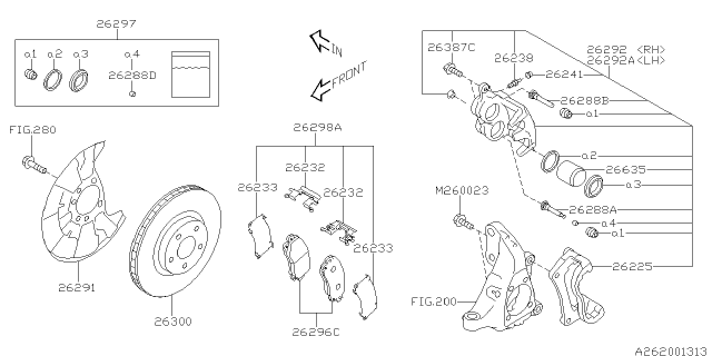 2017 Subaru Impreza Front Brake Diagram