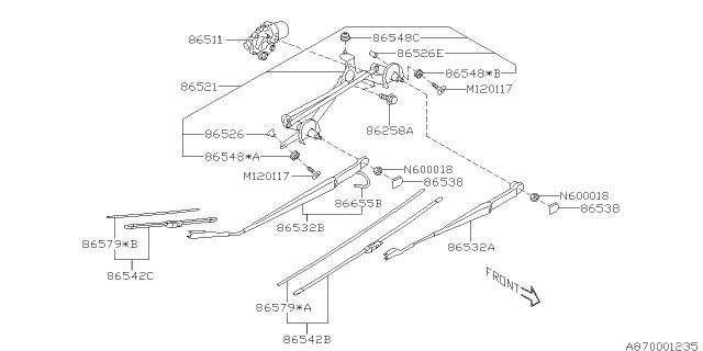 2021 Subaru Impreza Motor Assembly LHD Diagram for 86511FL01A