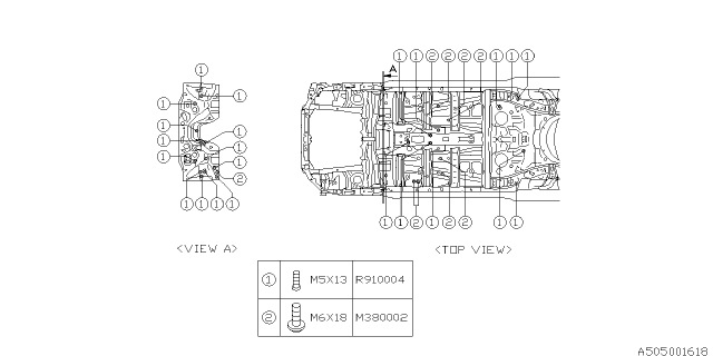 2019 Subaru Impreza Body Panel Diagram 13