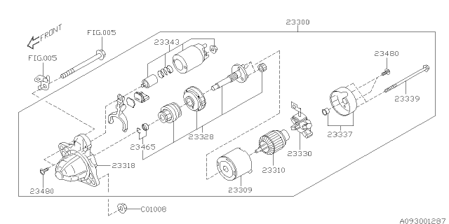 2017 Subaru Impreza Starter Diagram 2