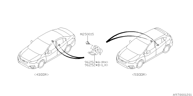 2018 Subaru Impreza Tool Kit & Jack Diagram 1