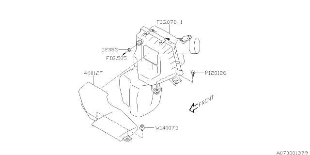 2018 Subaru Impreza Air Cleaner & Element Diagram 2