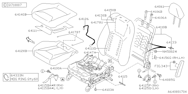 2020 Subaru Impreza Front Seat Diagram 3