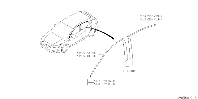 2019 Subaru Impreza Tape Diagram 2