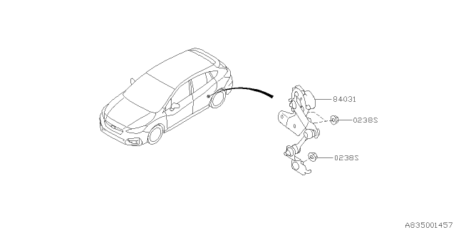 2020 Subaru Impreza Electrical Parts - Body Diagram 1