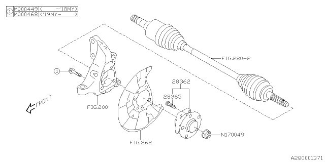 2018 Subaru Impreza Front Axle Diagram 2