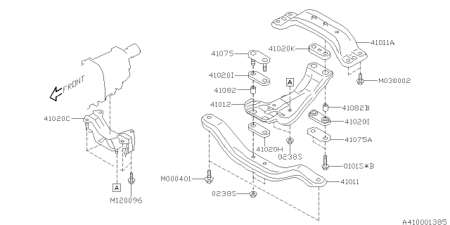 2019 Subaru Impreza Engine Mounting Diagram 2