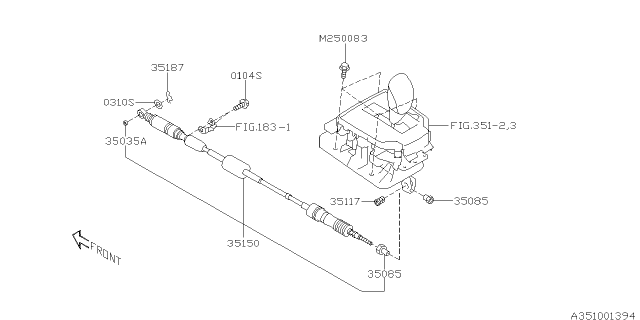 2017 Subaru Impreza Selector System Diagram 1