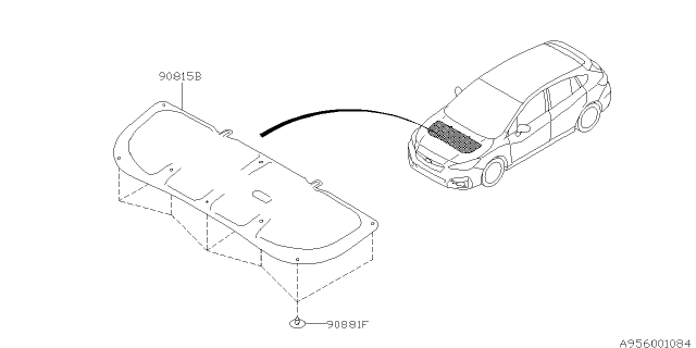 2018 Subaru Impreza Hood Insulator Diagram