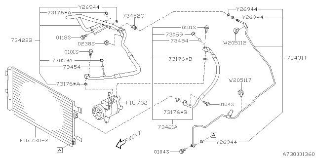 2021 Subaru Impreza Air Conditioner System Diagram 2
