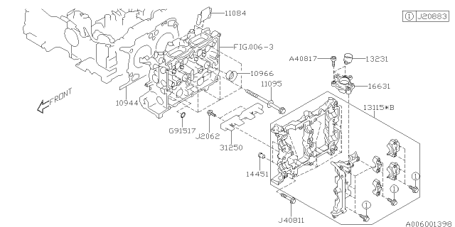 2019 Subaru Impreza Cylinder Head Diagram 2