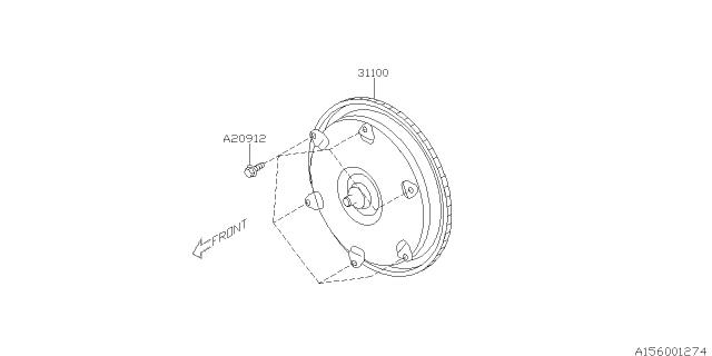 2018 Subaru Impreza Torque Converter & Converter Case Diagram 2