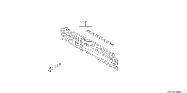 2020 Subaru Impreza Body Panel Diagram 10