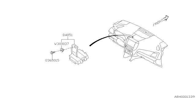 2019 Subaru Impreza ECU Assembly Head Lp AFS Diagram for 84051FL021