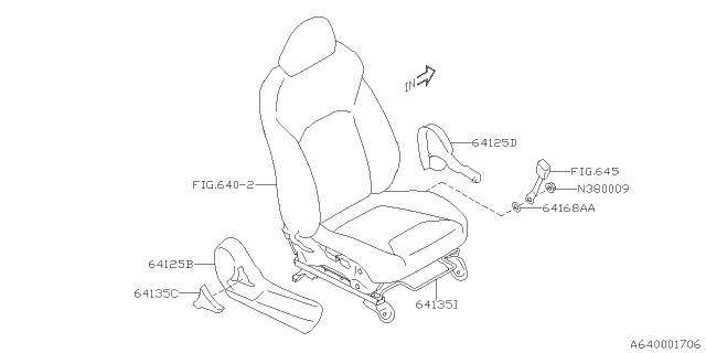 2020 Subaru Impreza Front Seat Diagram 5