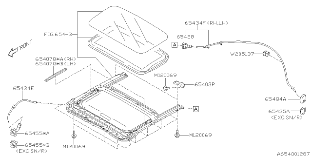 2019 Subaru Impreza Sun Roof Diagram 2