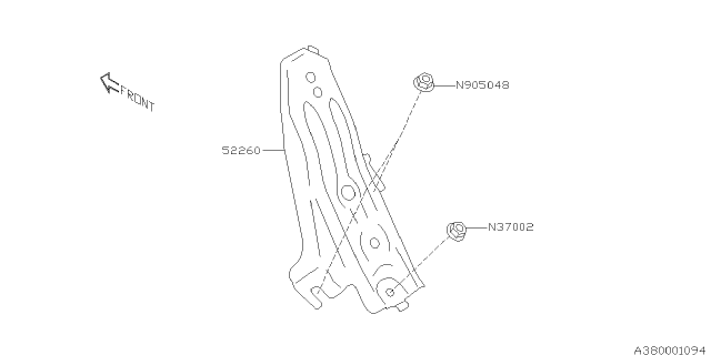 2021 Subaru Impreza Foot Rest Diagram