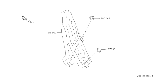 2019 Subaru Impreza Foot Rest Diagram