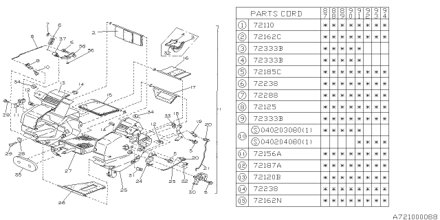 1994 Subaru Justy Heater Unit Diagram 1