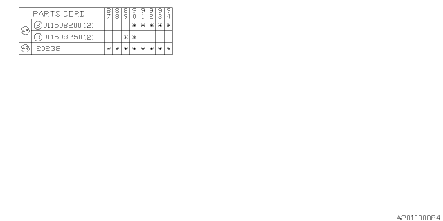 1990 Subaru Justy Rear Suspension Diagram 3