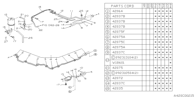 1989 Subaru Justy Fuel Piping Diagram 5