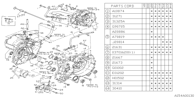 1988 Subaru Justy Bolt Diagram for 800208860