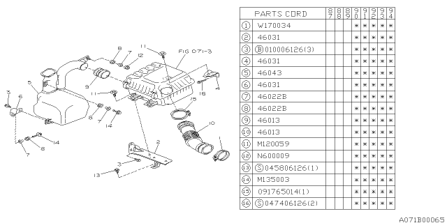 1992 Subaru Justy Air Intake Diagram 2