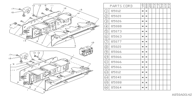 1989 Subaru Justy Meter Diagram 1