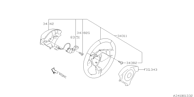 2005 Subaru Impreza Steering Column Diagram 2