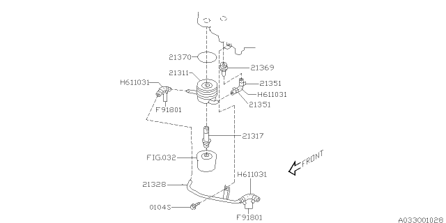 2004 Subaru Impreza Oil Cooler - Engine Diagram