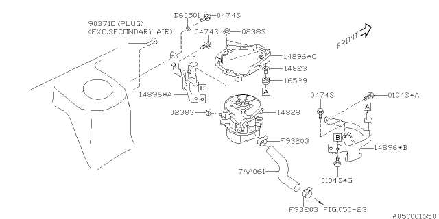 2005 Subaru Impreza WRX Intake Manifold Diagram 19