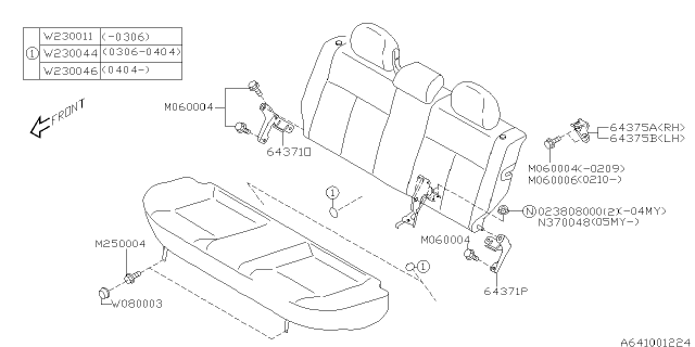 2005 Subaru Impreza WRX F.T.BOLT Diagram for 901060006