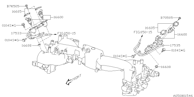 2005 Subaru Impreza STI Intake Manifold Diagram 6