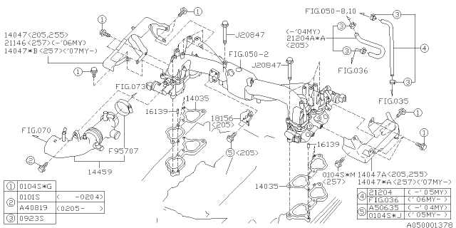 2004 Subaru Impreza WRX Intake Manifold Diagram 14