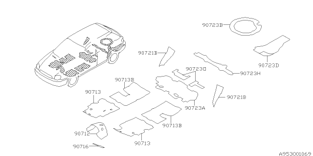 2003 Subaru Impreza WRX Silencer Diagram
