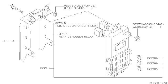 2002 Subaru Impreza WRX Fuse Box Diagram 1