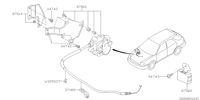 2005 Subaru Impreza Cruise Control Equipment Diagram