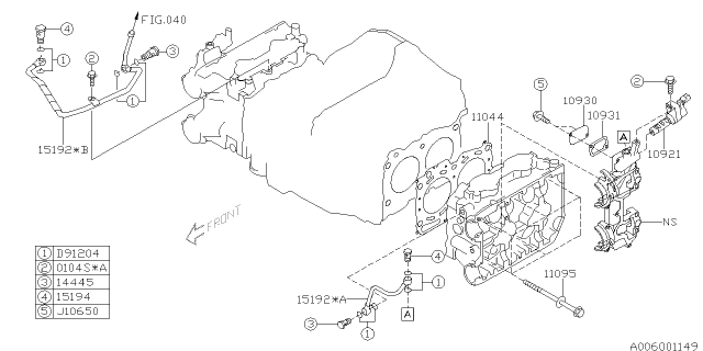 2005 Subaru Impreza WRX Cylinder Head Diagram 5