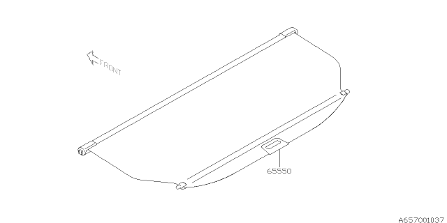 2007 Subaru Impreza Tonneau Cover Diagram 1