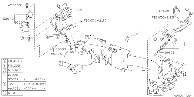 2006 Subaru Impreza STI Intake Manifold Diagram 5