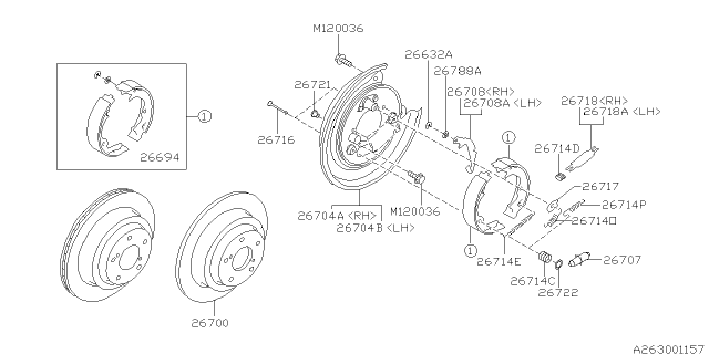 2007 Subaru Impreza WRX Rear Brake Diagram 4