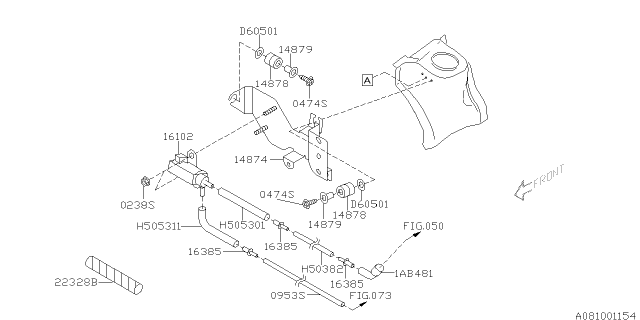 2005 Subaru Impreza WRX Emission Control - EGR Diagram 3