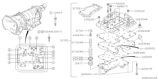 2002 Subaru Impreza WRX Control Valve Diagram 4