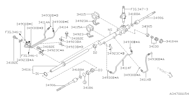 2006 Subaru Impreza Power Steering Gear Box Diagram 4