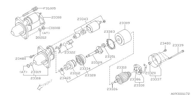 2006 Subaru Impreza Starter Diagram 2