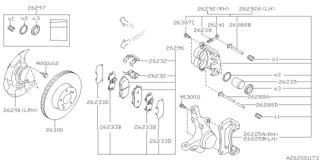 2005 Subaru Impreza Front Brake Diagram 1