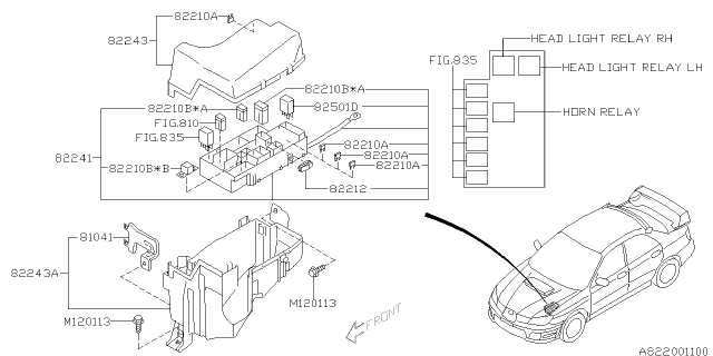 2007 Subaru Impreza WRX Fuse Box Diagram 2